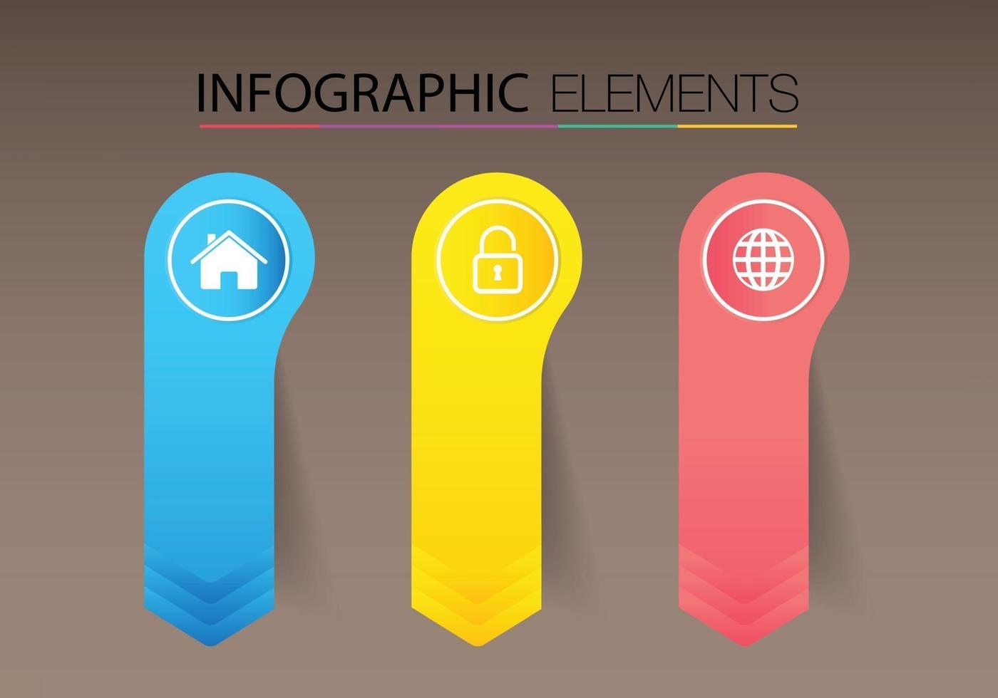 modèle de zone de texte moderne, infographie de bannière vecteur