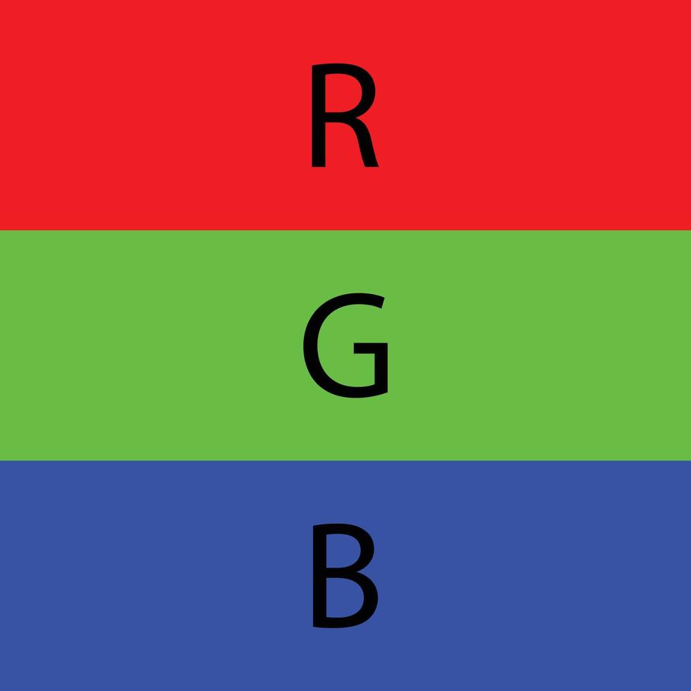 de base rgb Couleur mode rouge, vert, bleu vecteur