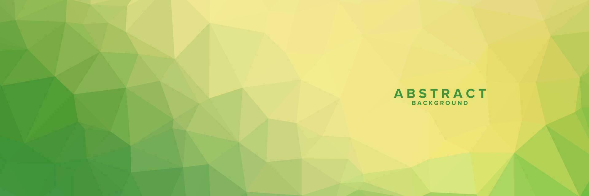 abstrait vert Jaune coloré Contexte avec Triangles forme vecteur