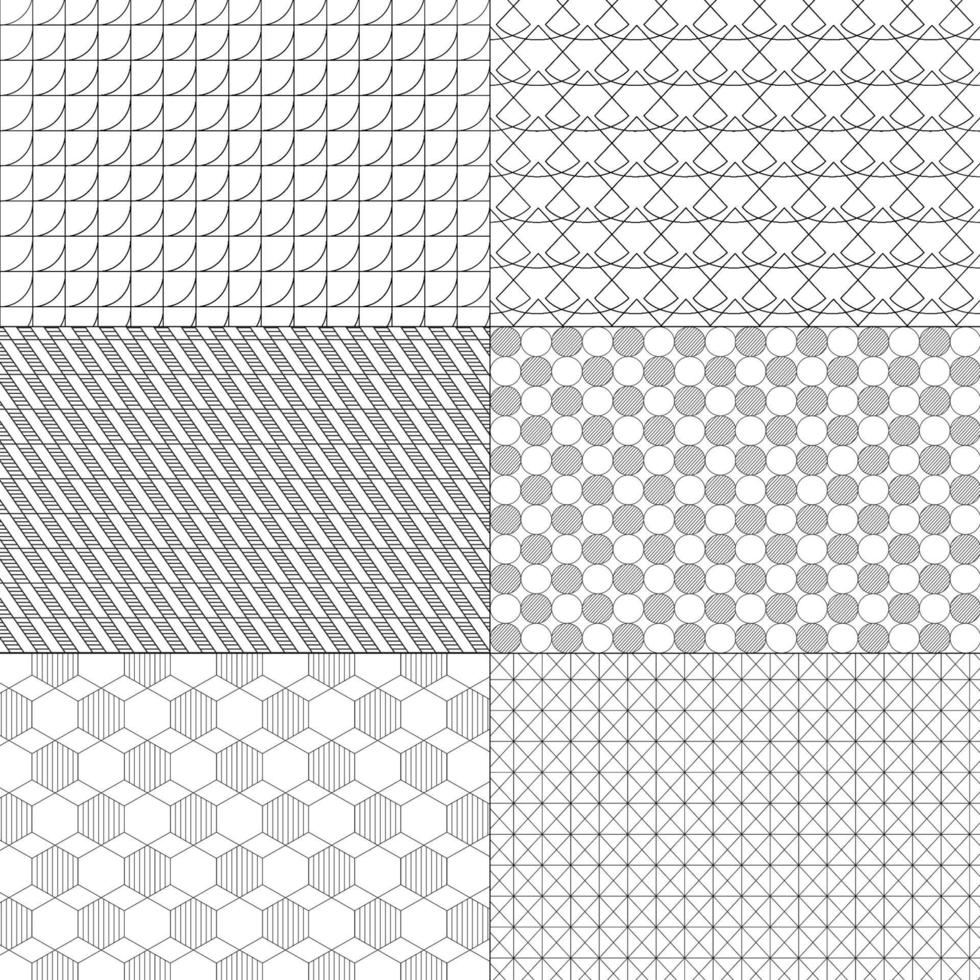 ensemble de vecteurs de motifs minimaux. lignes et formes géométriques vecteur