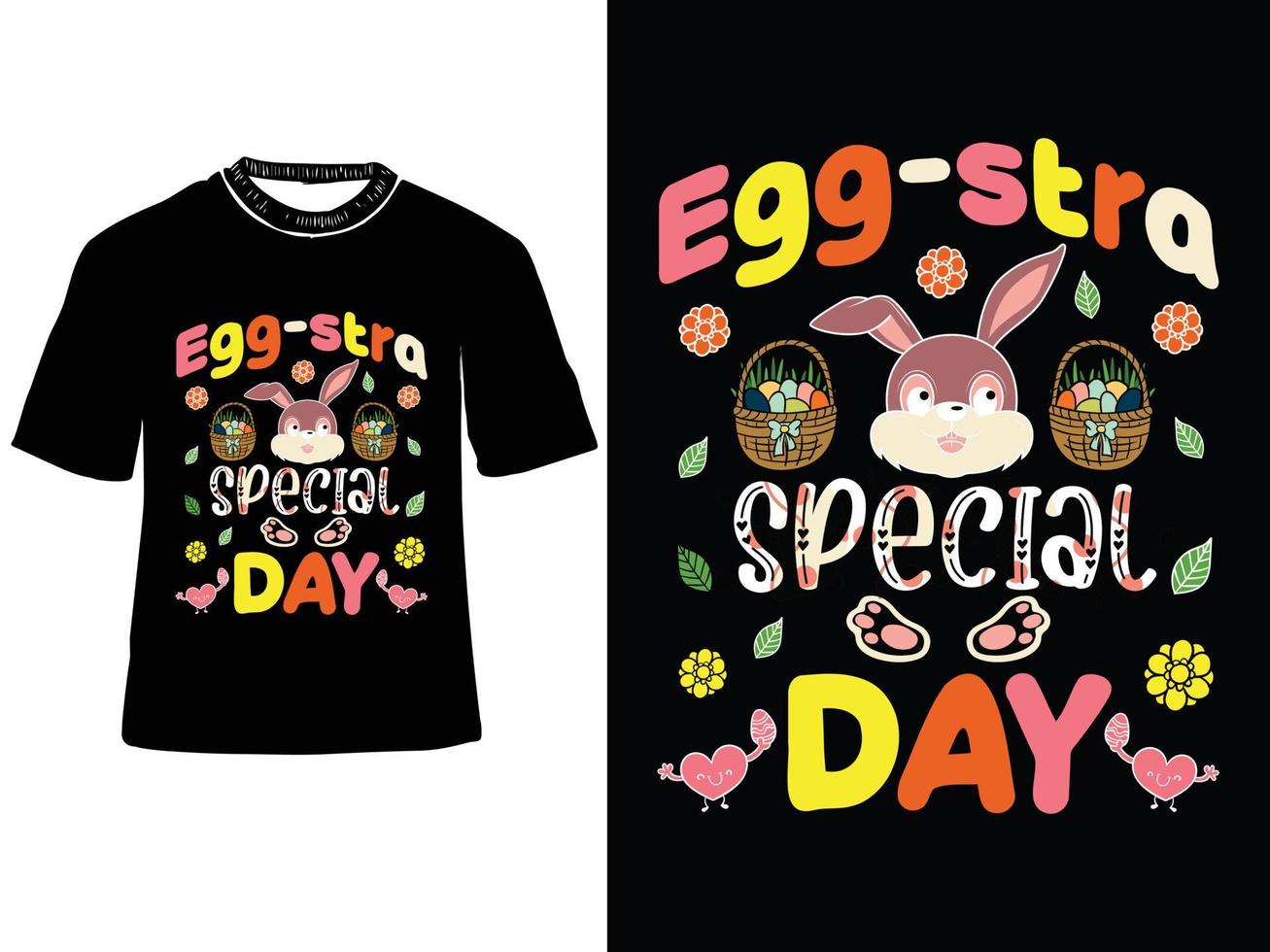 oeuf-stra spécial jour, Pâques journée t chemise, houblonné Pâques t chemise, Pâques lapin T-shirt vecteur