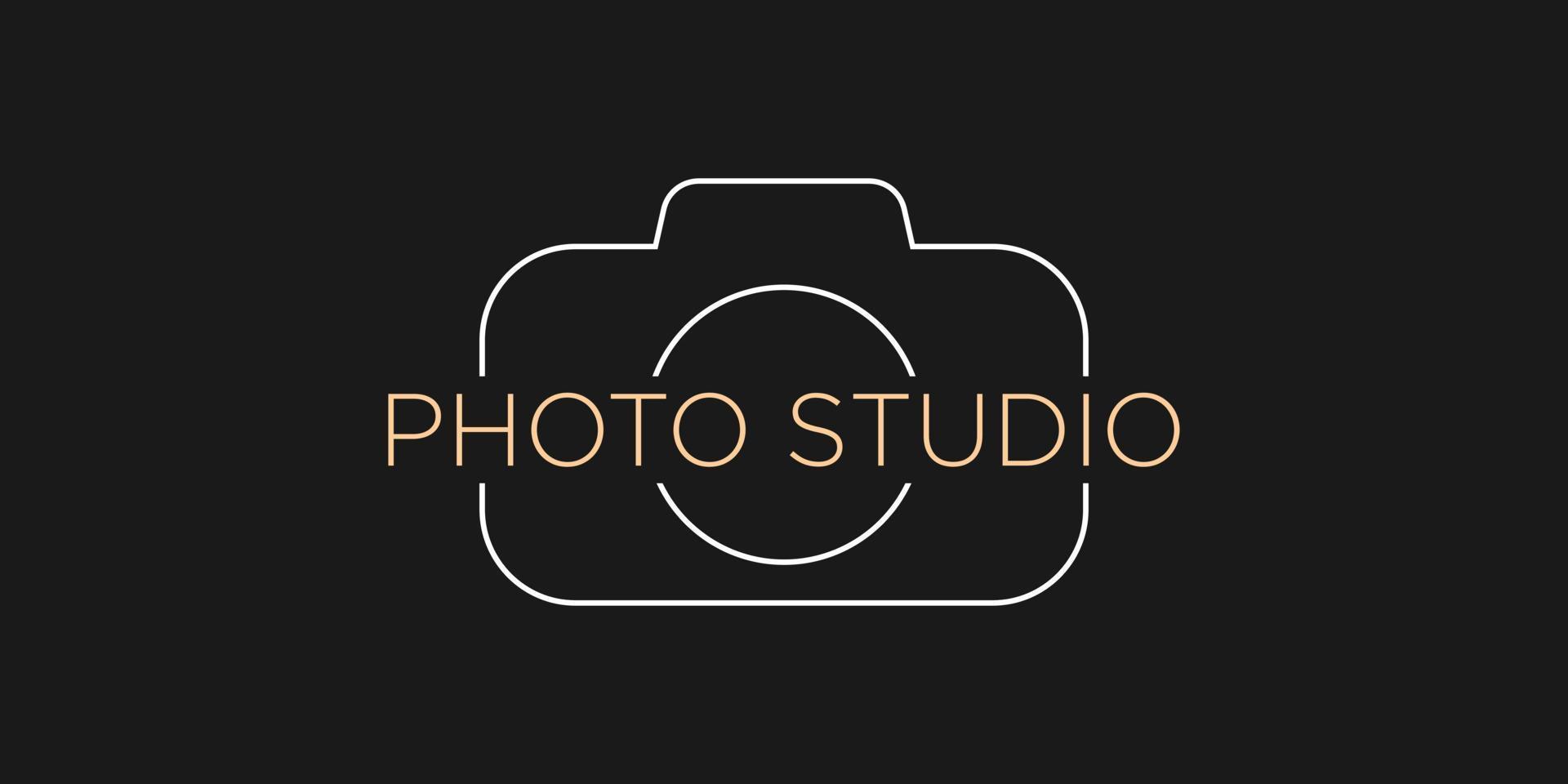 la photographie studio logo modèle, photographe, photo. entreprise, marque, l'image de marque, entreprise, identité vecteur