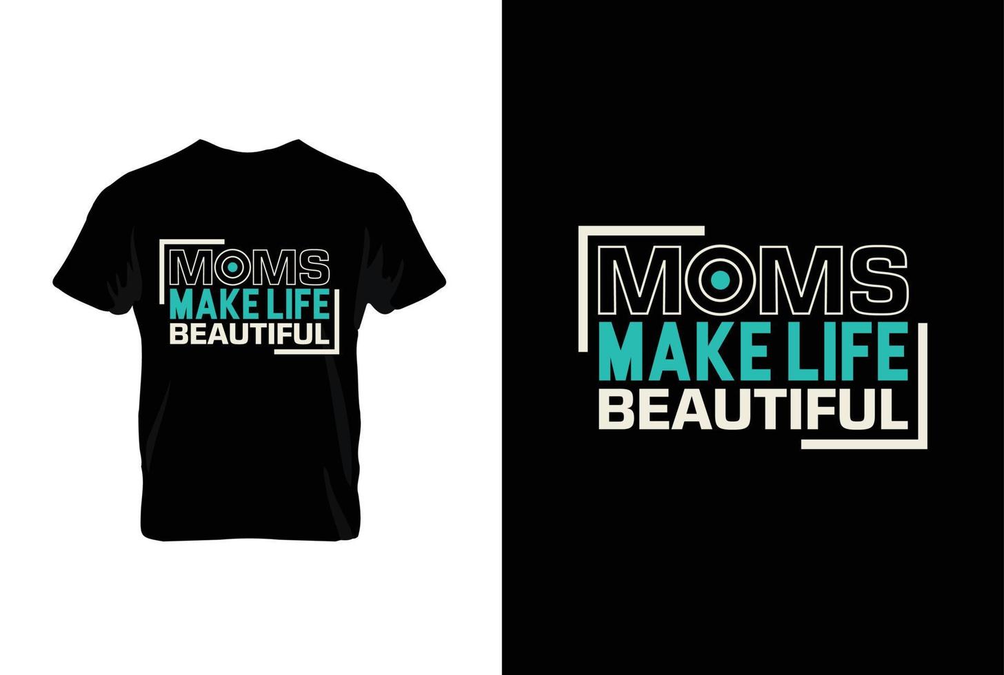 les mamans faire la vie belle. les mères journée t chemise conception meilleur vente T-shirt conception typographie Créatif coutume, T-shirt conception vecteur