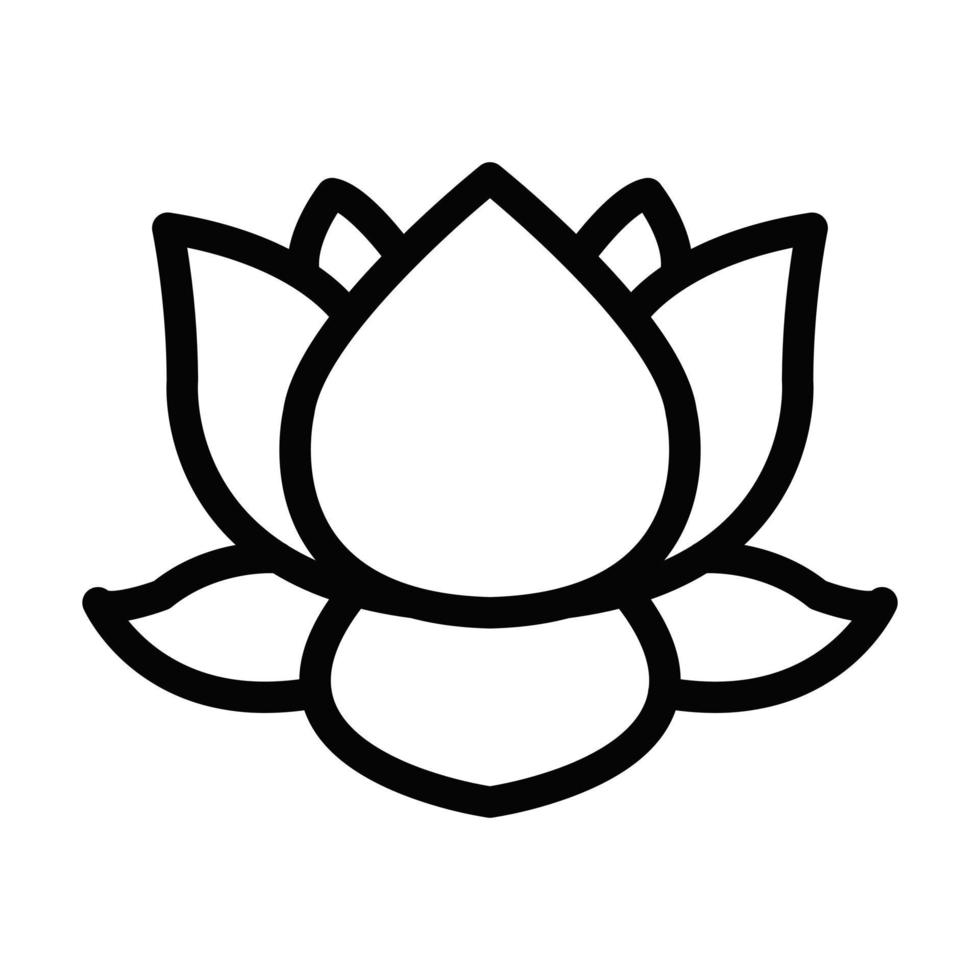 conception d'icône de lotus vecteur