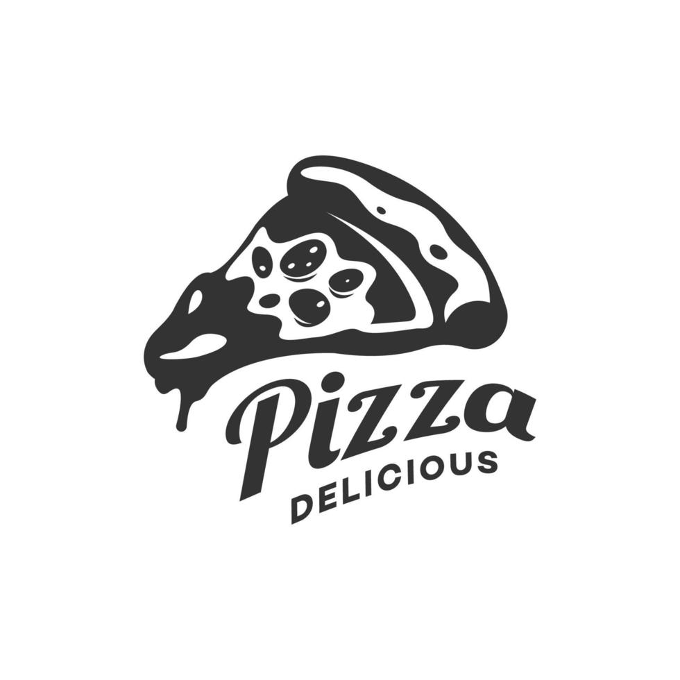 Pizza logo vecteur modèle illustration