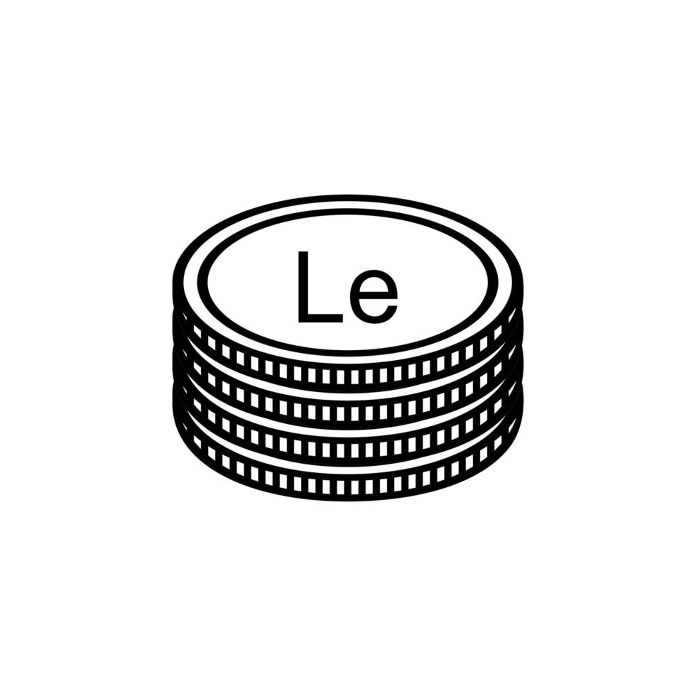 sierra leone devise symbole, sierra léonais leone icône, sle signe. vecteur illustration