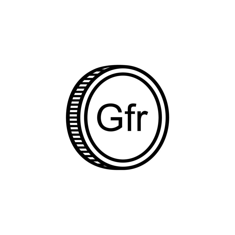 république de Guinée devise symbole, guinéen franc icône, gnf signe. vecteur illustration