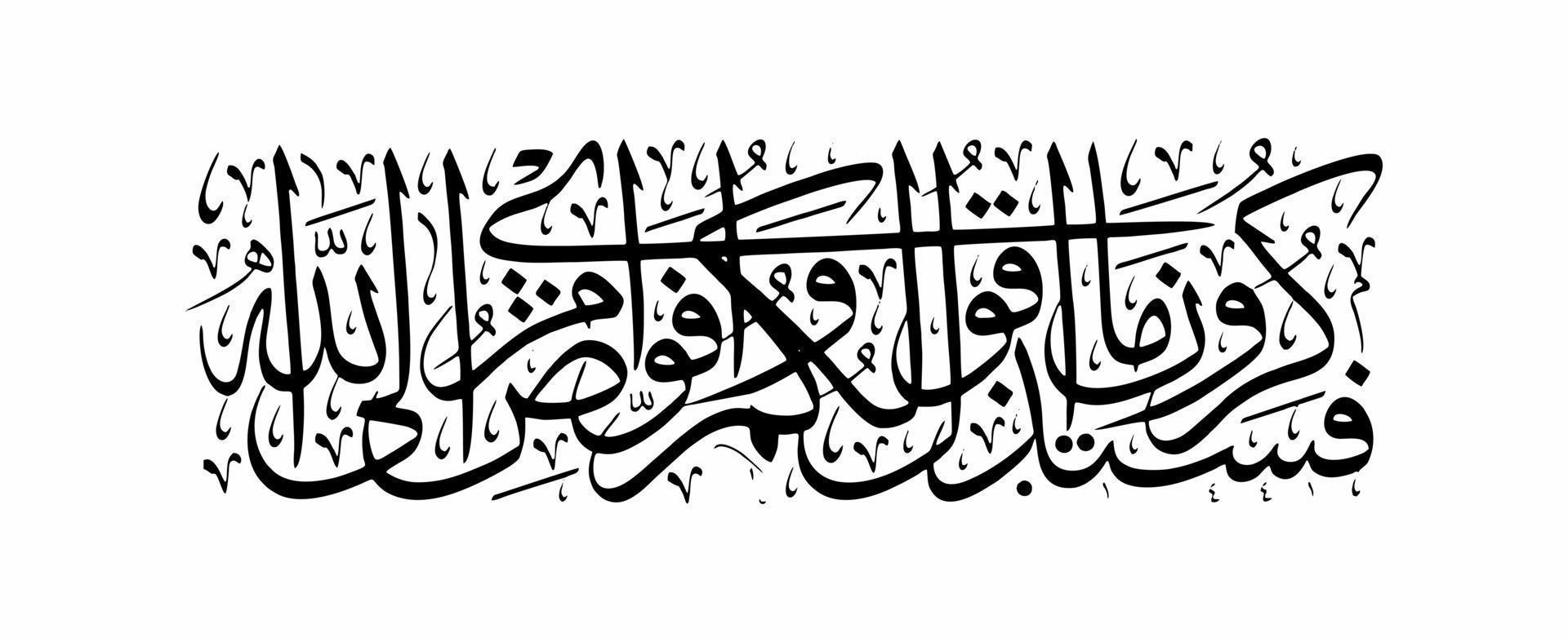 arabe calligraphie modèle, sens pour tout votre conception besoins, bannières, autocollants, Ramadan dépliants, etc vecteur