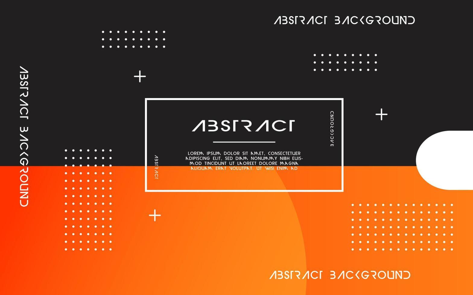 moderne abstrait Orange Contexte bannière conception. géométrique élément conception avec cercle et ligne décoration vecteur