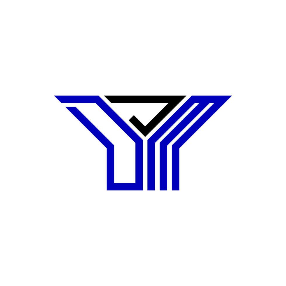 djm lettre logo Créatif conception avec vecteur graphique, djm Facile et moderne logo.