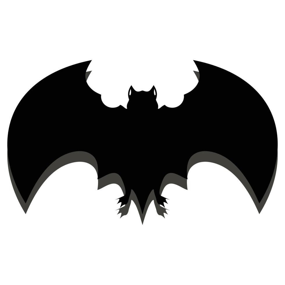 modèle de logo icône vecteur chauve-souris