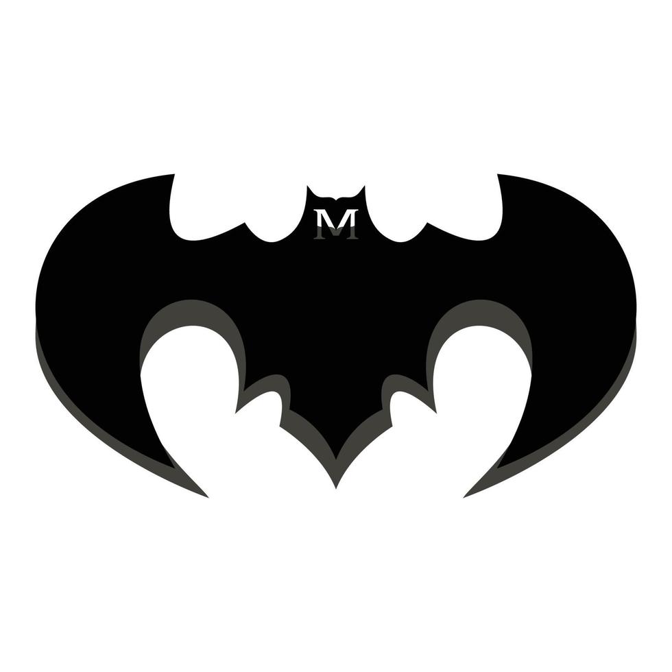 modèle de logo icône vecteur chauve-souris