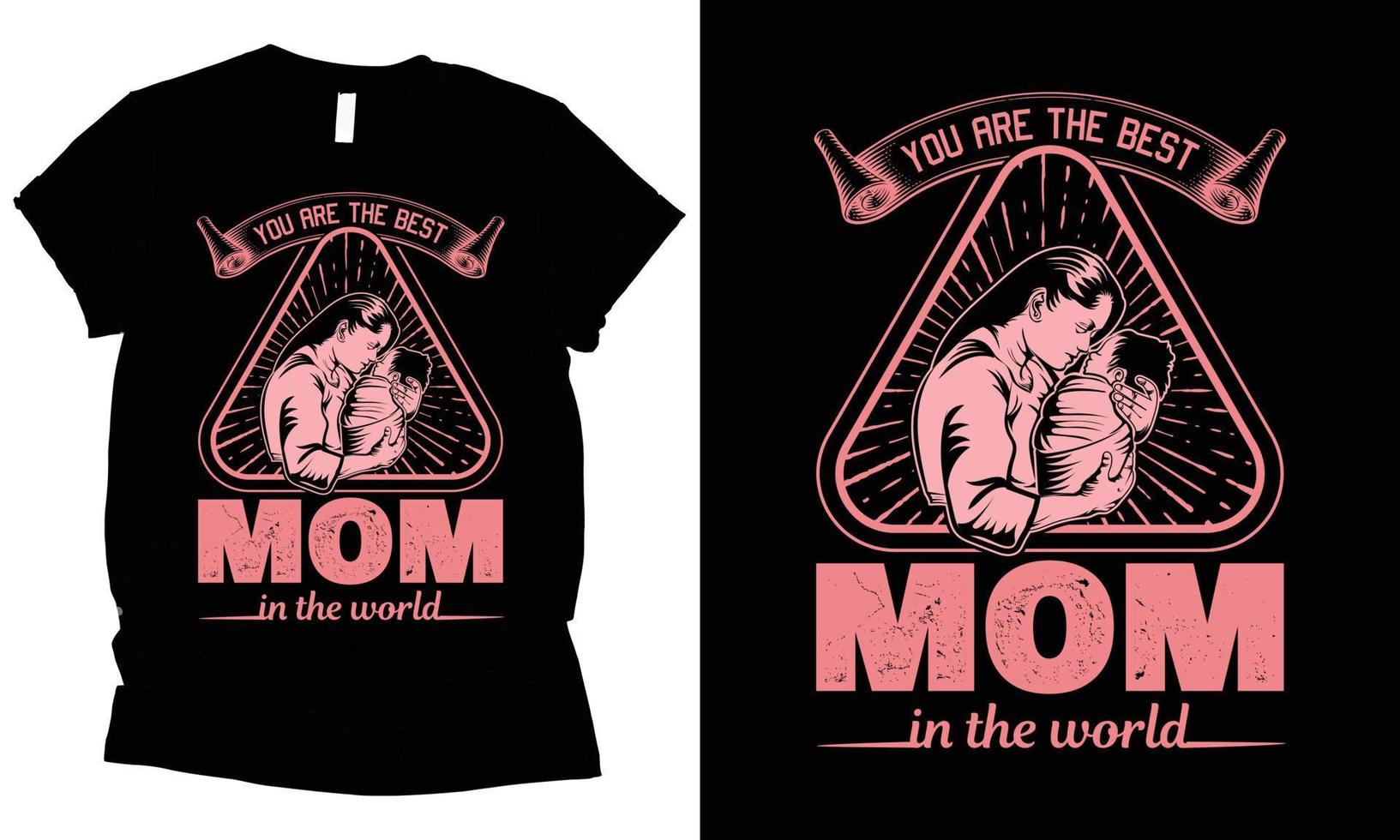 vous sont le meilleur maman dans le monde T-shirt conception. vecteur