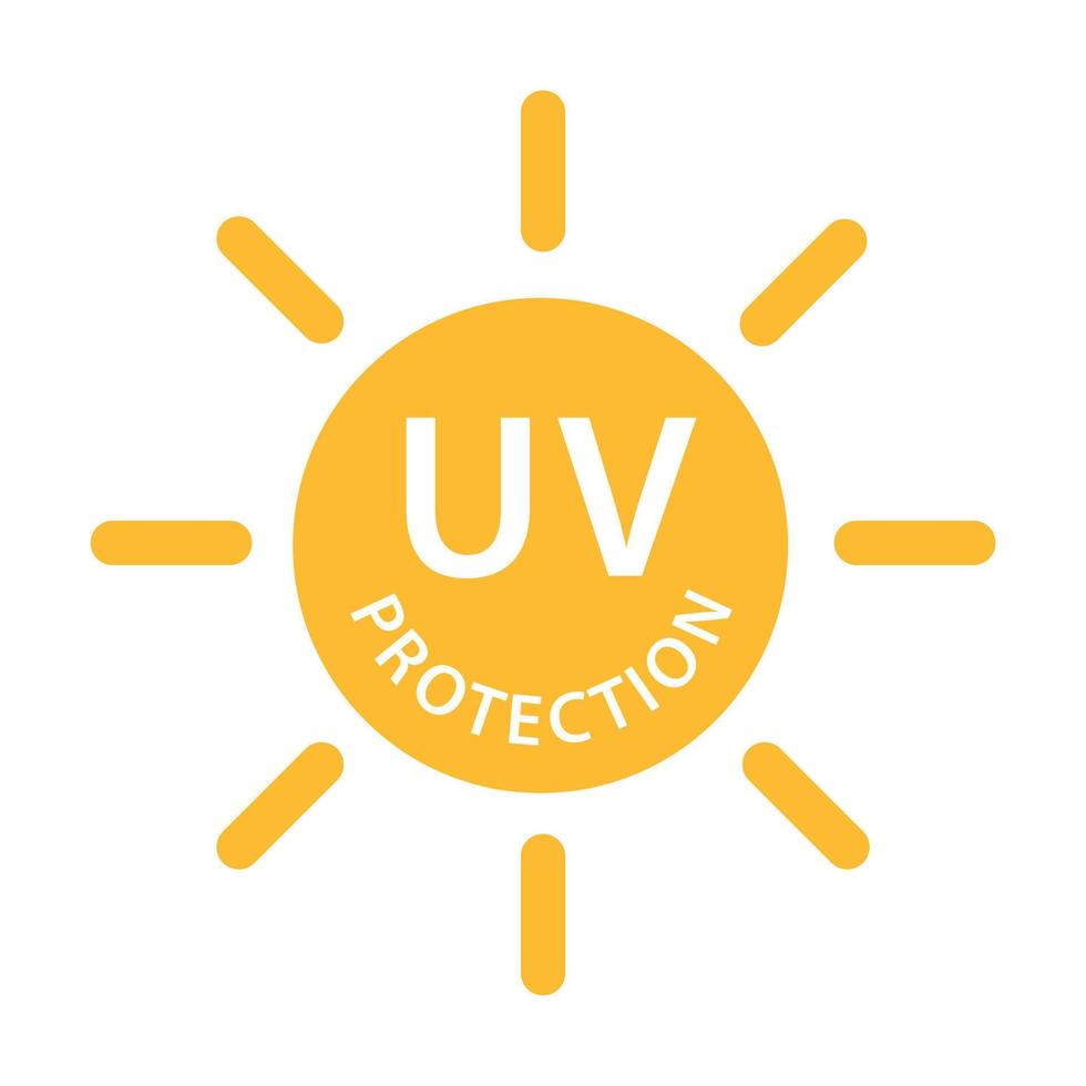 icône de protection contre les rayonnements uv vecteur symbole de lumière ultraviolette solaire pour la conception graphique, le logo, le site Web, les médias sociaux, l'application mobile, l'illustration de l'interface utilisateur.