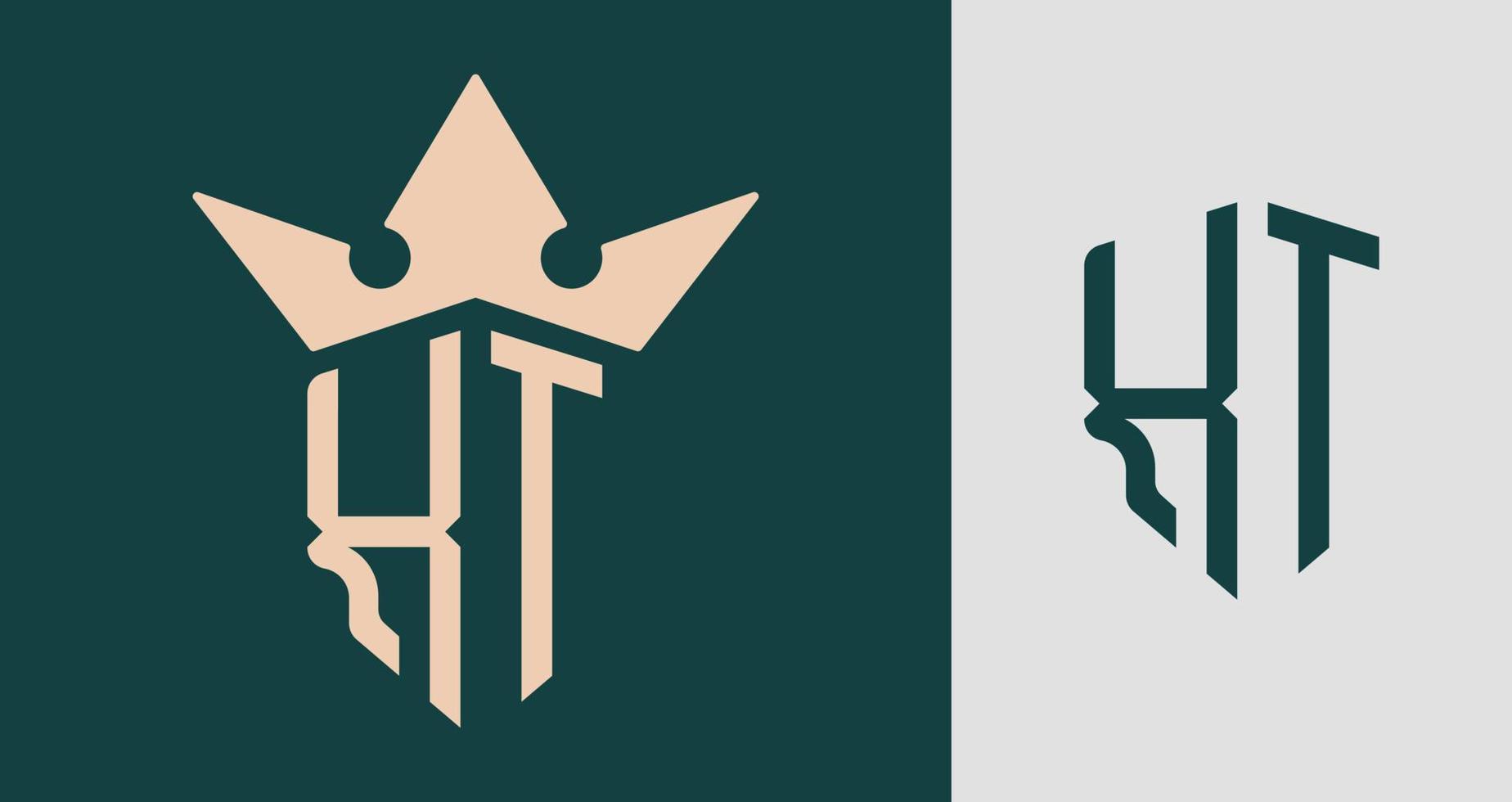 Créatif initiale des lettres xt logo conceptions. vecteur