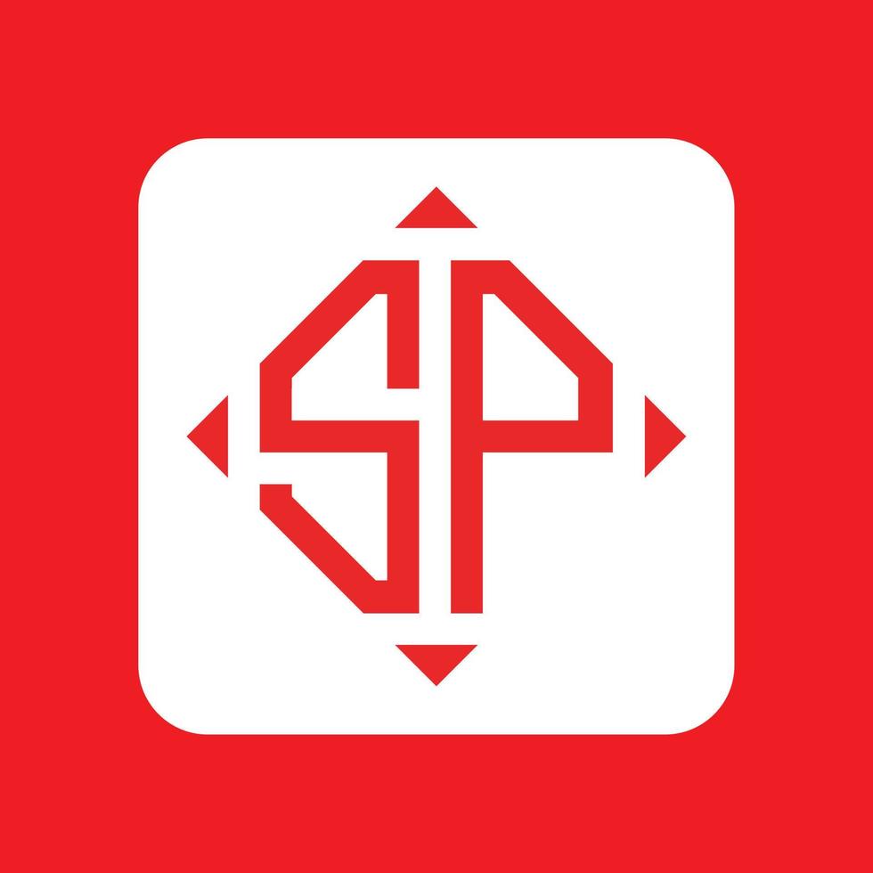 Créatif Facile initiale monogramme sp logo conceptions. vecteur