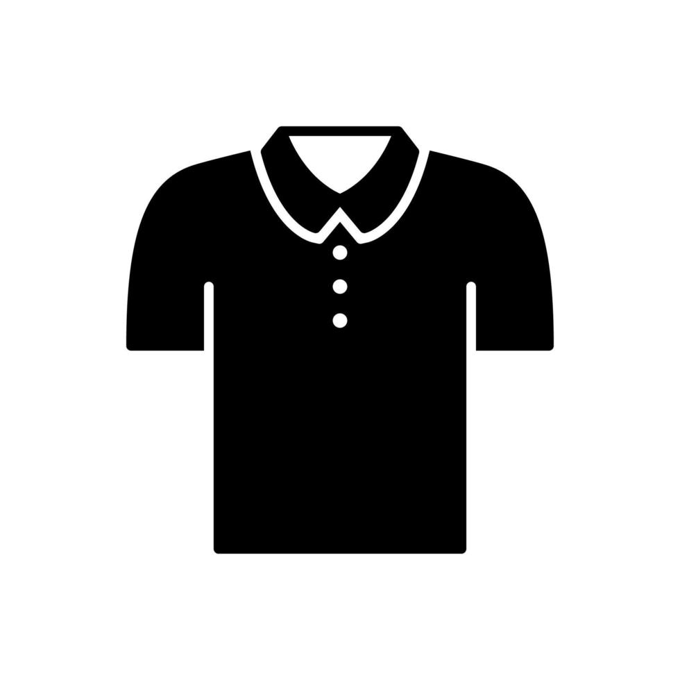 polo chemise icône pour vêtements avec à la mode regards en utilisant colliers vecteur