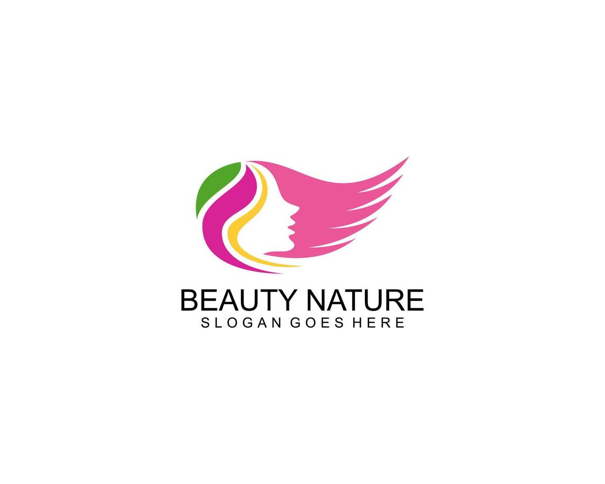 silhouette femme logo tête visage logo isolé utilisation pour beauté salon spa cosmétique conception vecteur