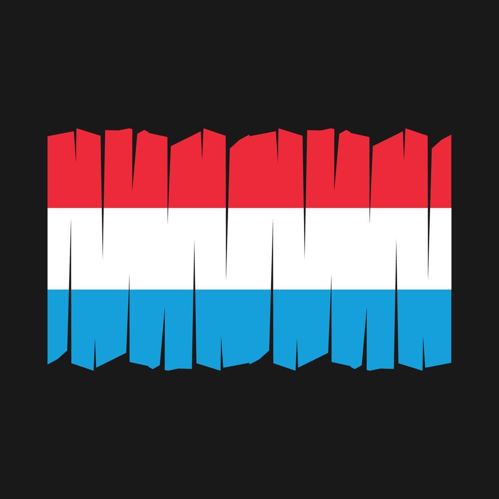 vecteur de brosse drapeau luxembourgeois