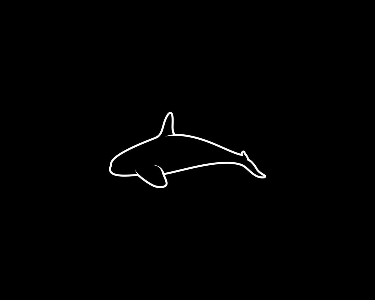 orque contour vecteur silhouette