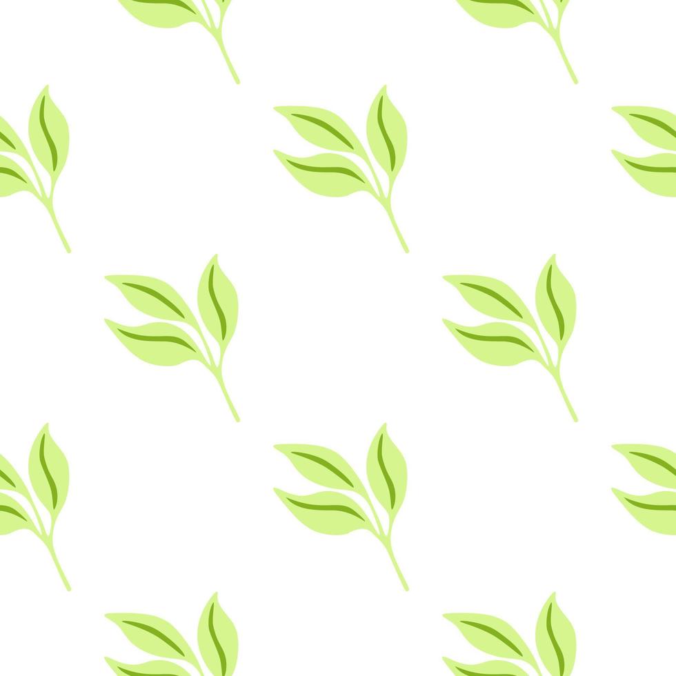 Facile feuilles sans couture modèle. décoratif forêt feuille interminable fond d'écran. biologique Contexte. vecteur