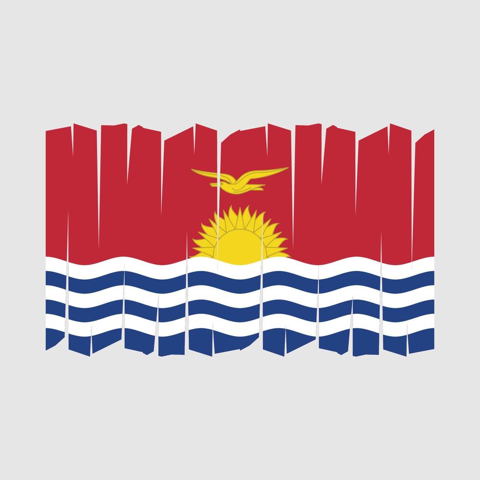 vecteur de brosse drapeau kiribati