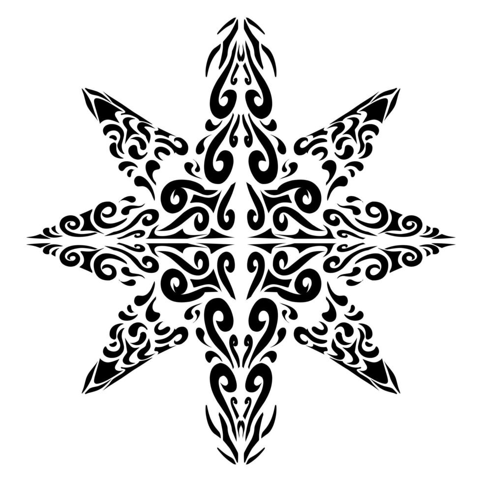 illustration de une tribal tatouage avec une esthétique forme. parfait pour autocollants, vêtements autocollants, Chapeaux, chaussures, affiches, bannières, livre couvertures, Icônes vecteur