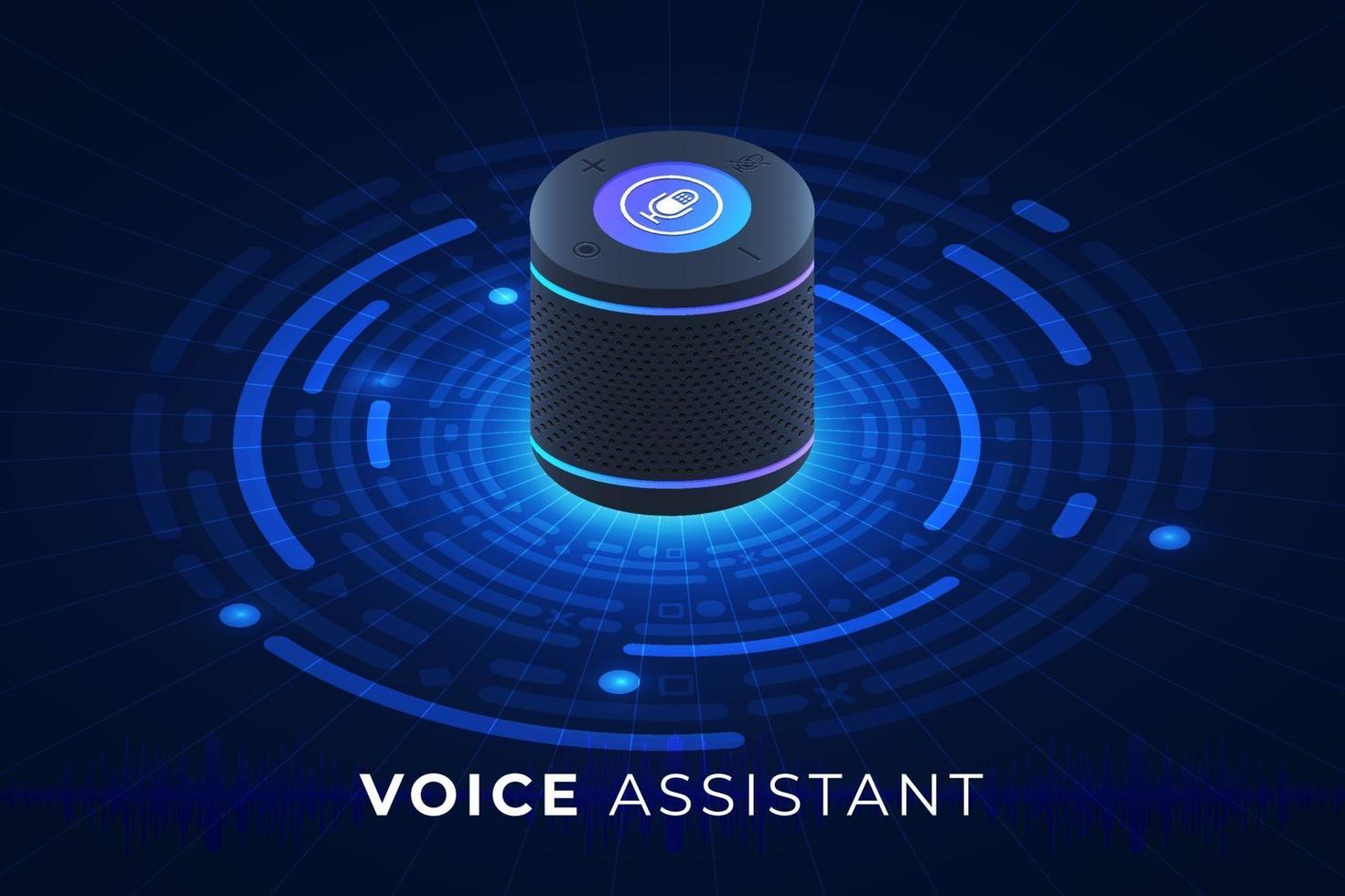 assistant vocal internet des objets vecteur