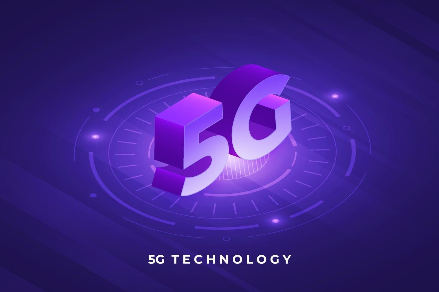 technologie 5g moderne vecteur