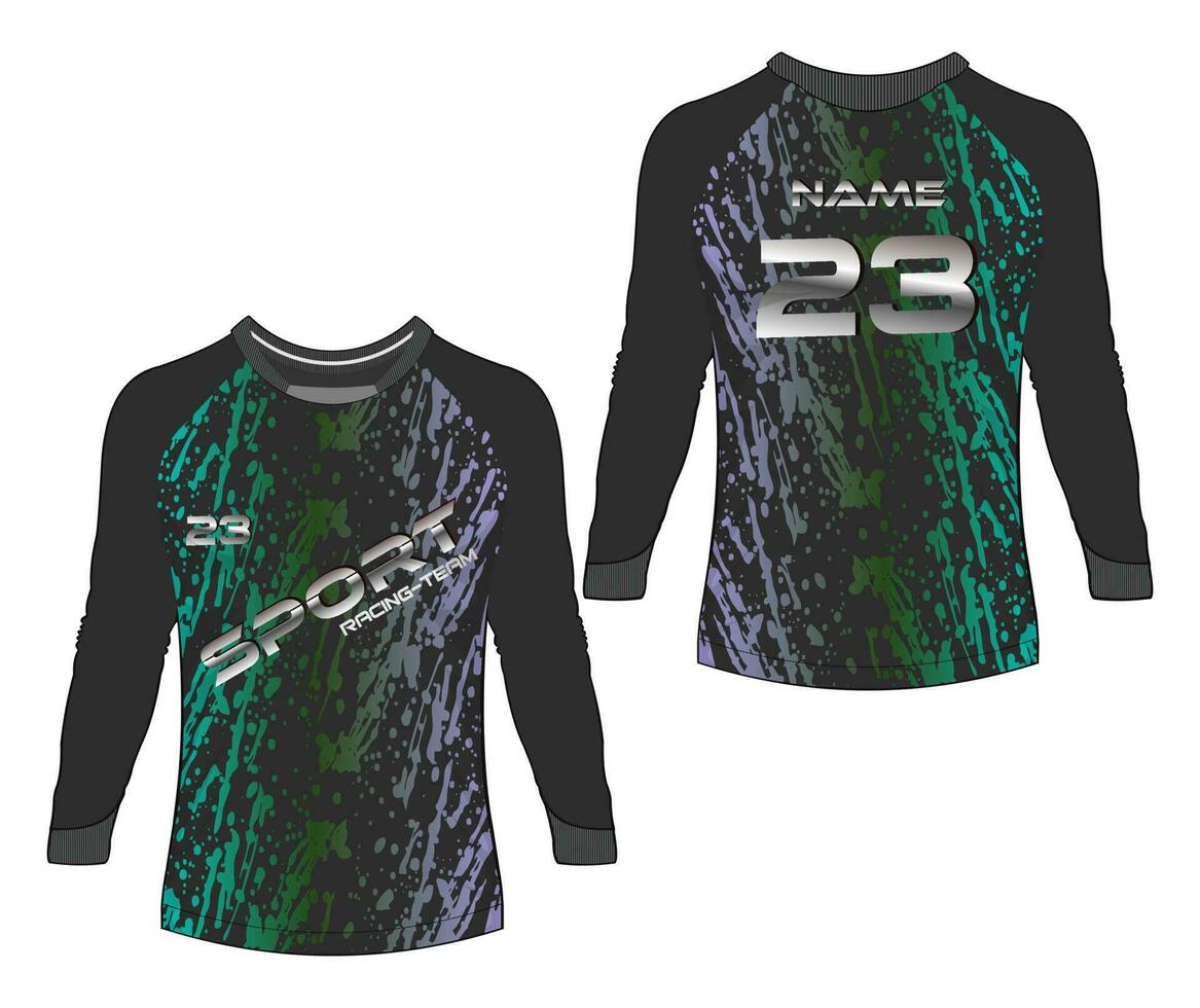 Jersey des sports abstrait texture T-shirt conception, pour courses football jeu motocross vélo. vecteur