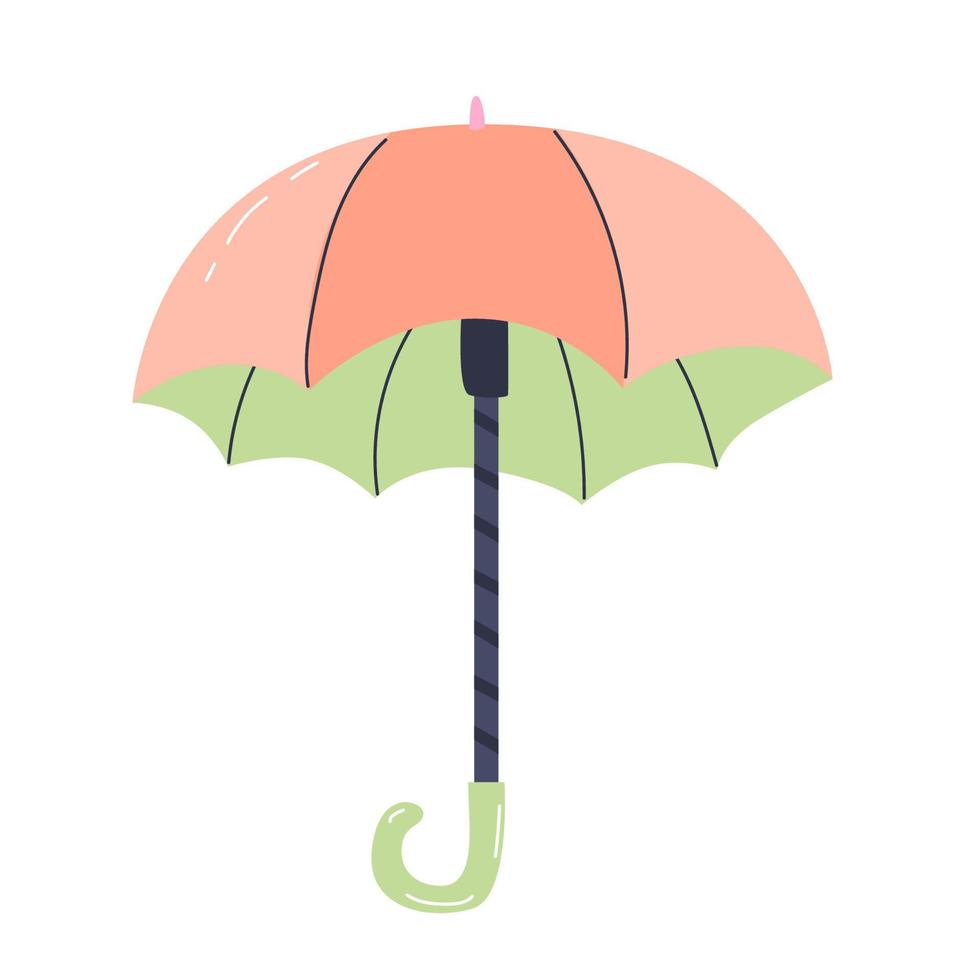 parapluie dans une mignonne moderne plat style. isolé sur blanc Contexte. icône. vecteur