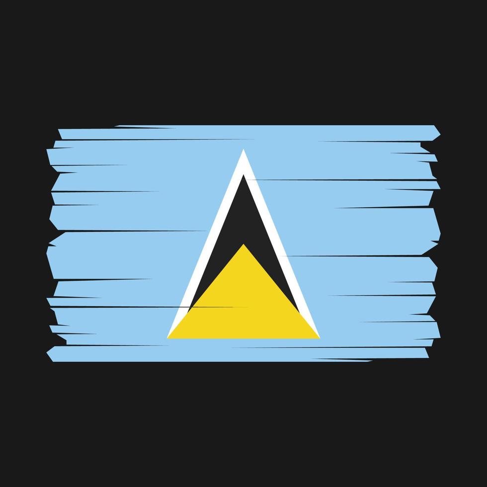 Saint lucia drapeau vecteur illustration