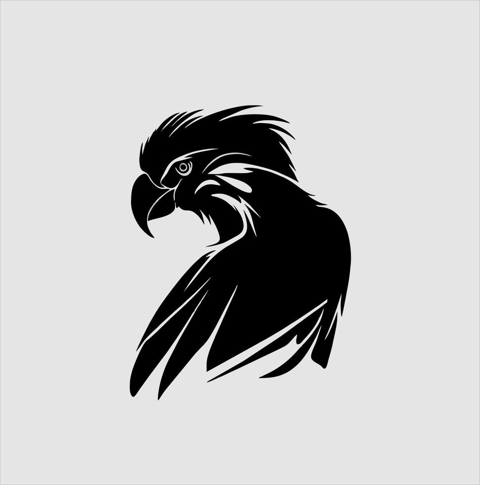 magnifique ara oiseau vecteur, pour rétro logos, emblèmes, insignes, Étiquettes modèles et T-shirt ancien conception éléments. vecteur
