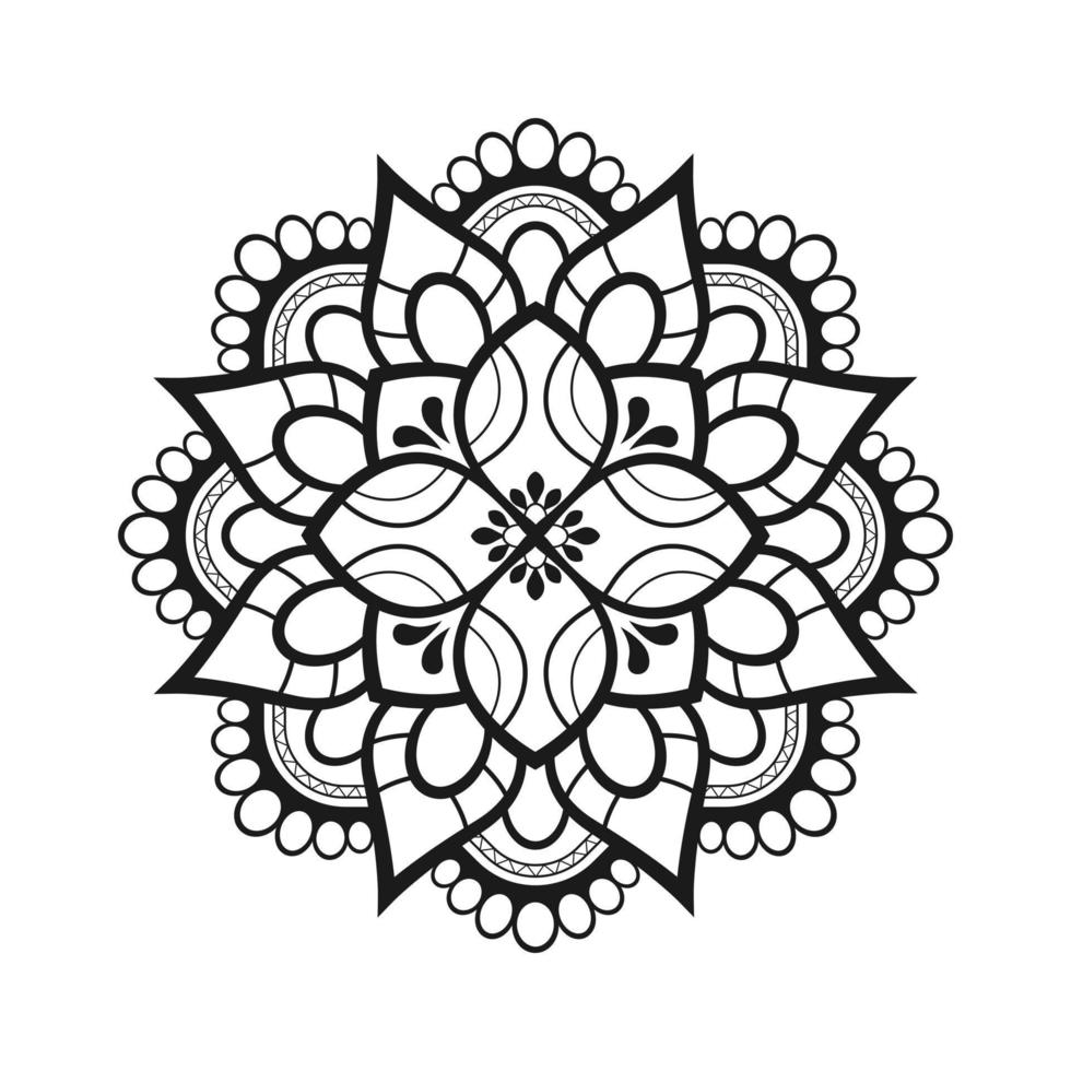 gratuit magnifique floral mandala vecteur