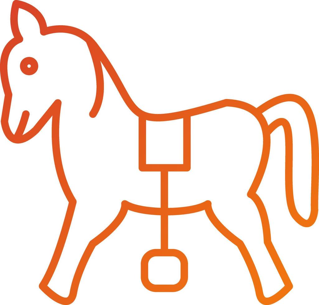style d'icône de cheval vecteur