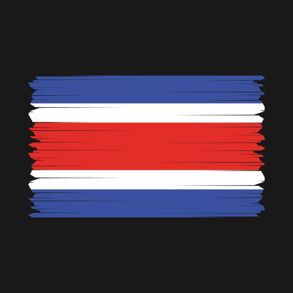 drapeau costa rica illustration vectorielle vecteur