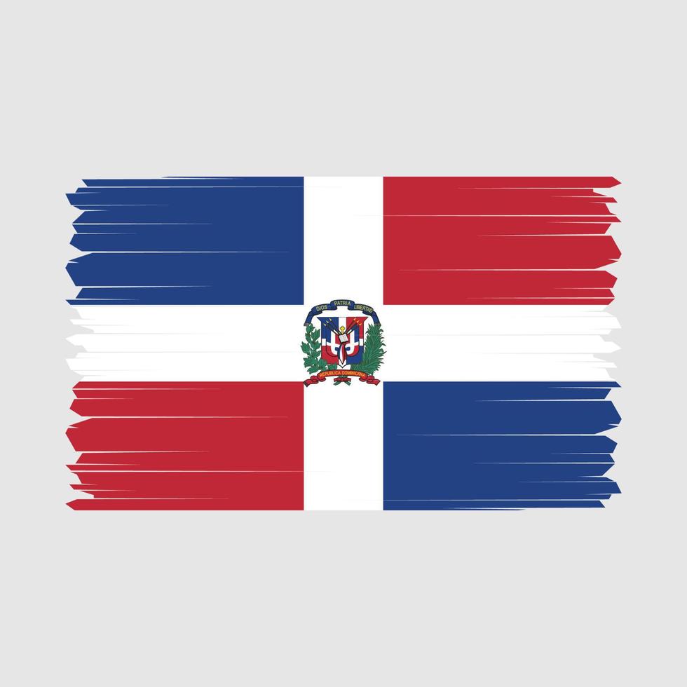 dominicain république drapeau vecteur illustration