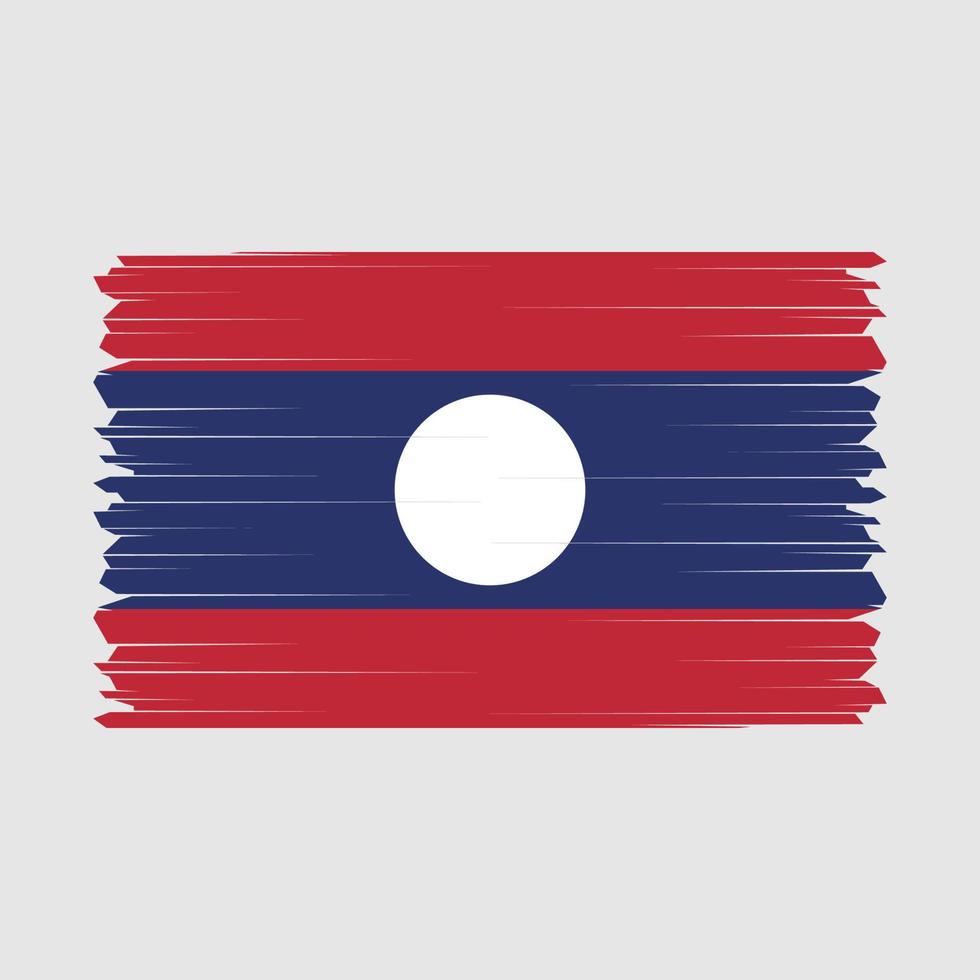 illustration vectorielle de drapeau laos vecteur