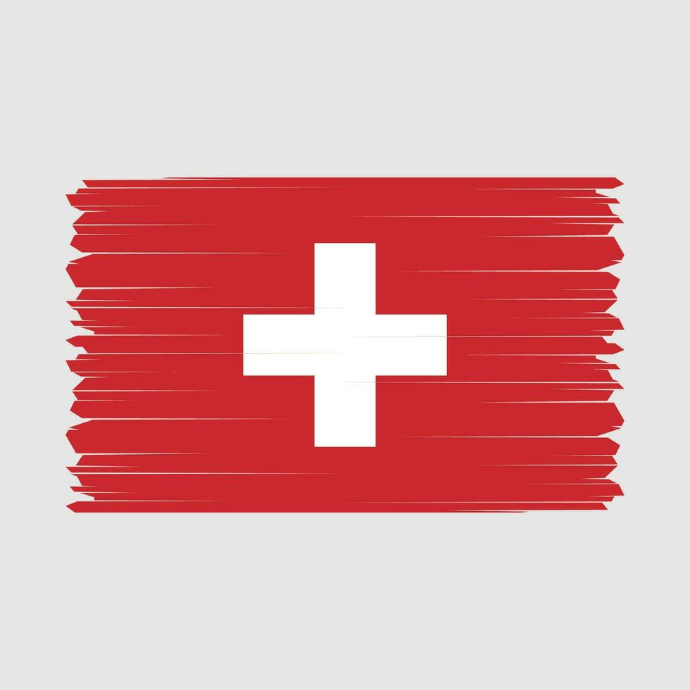 drapeau suisse illustration vectorielle vecteur