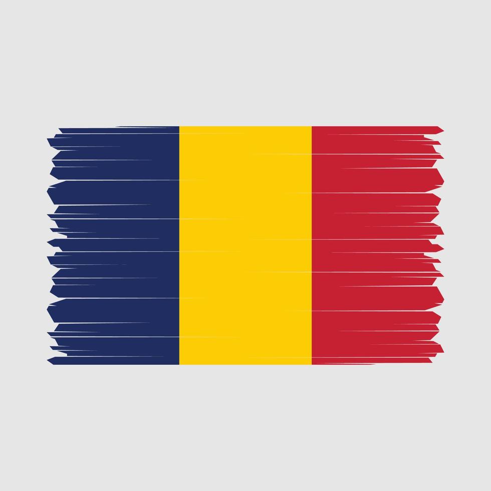 tchad drapeau vecteur illustration