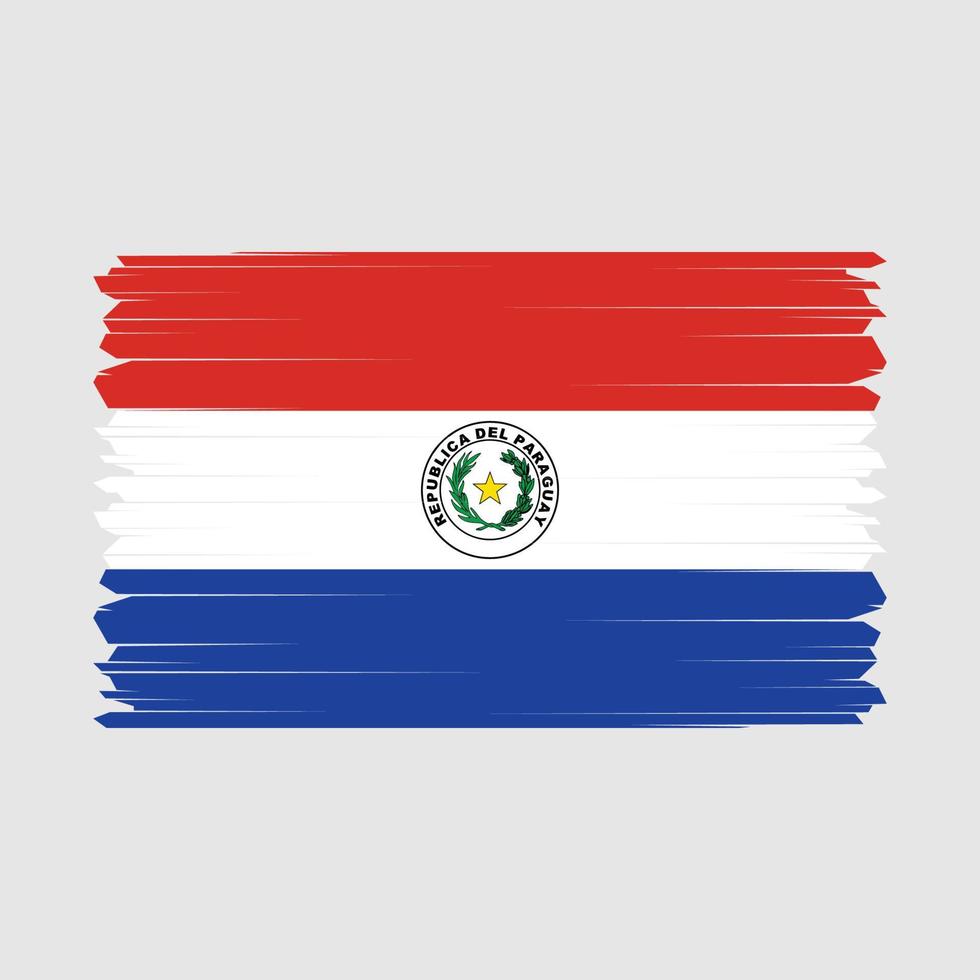 paraguay drapeau vecteur illustration