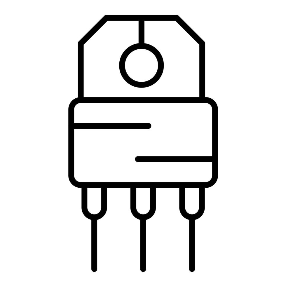 icône de vecteur de diode