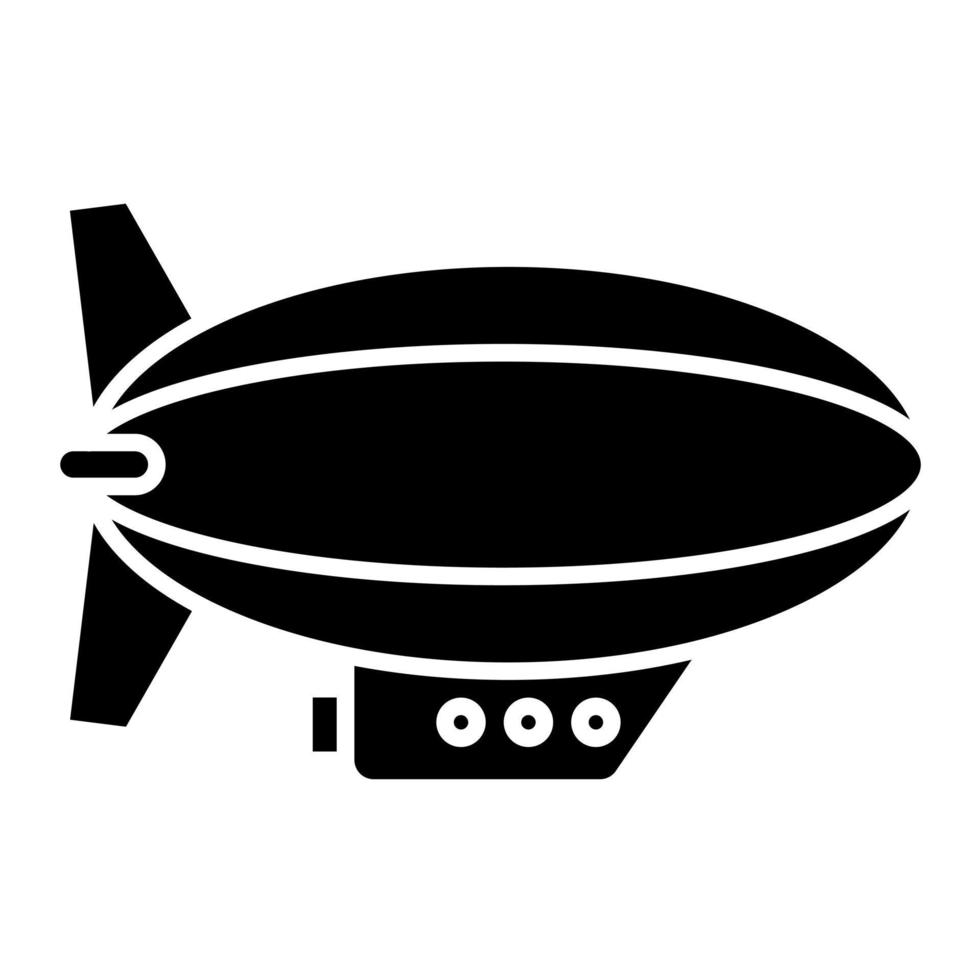 icône de vecteur de zeppelin