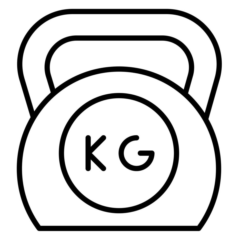 icône de vecteur de kettlebell