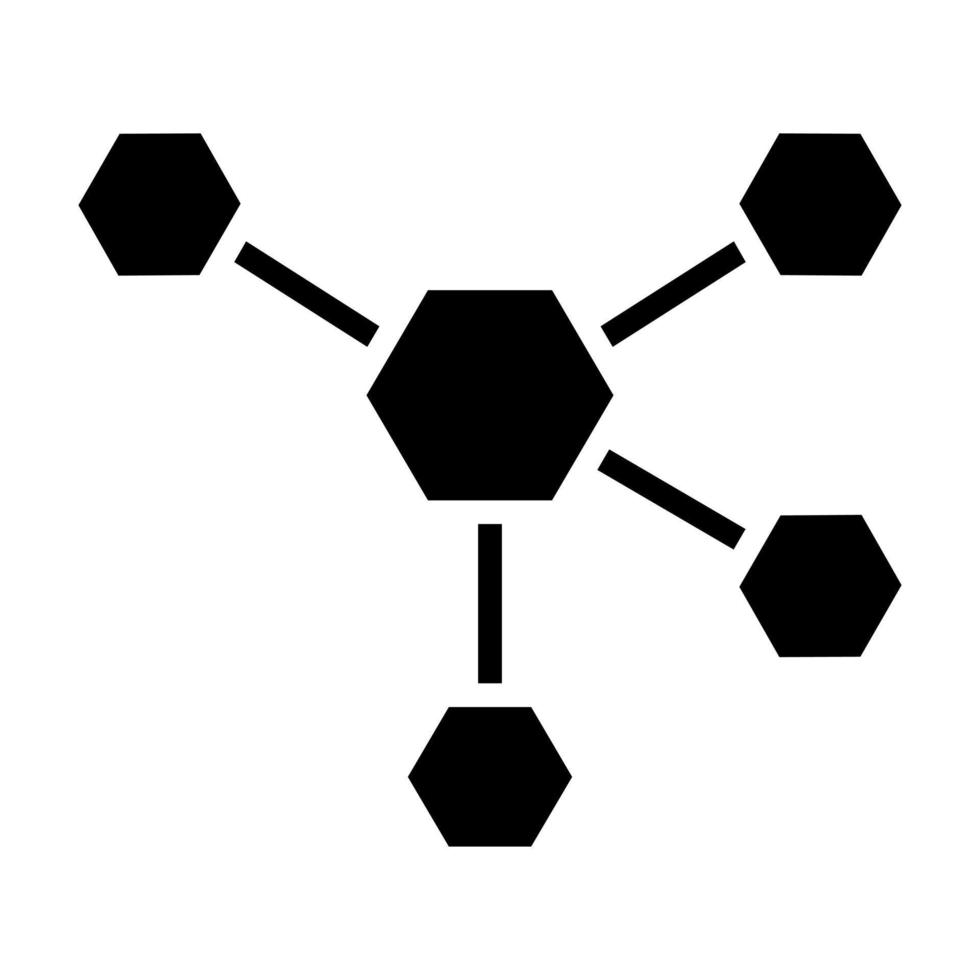 icône de vecteur de molécule