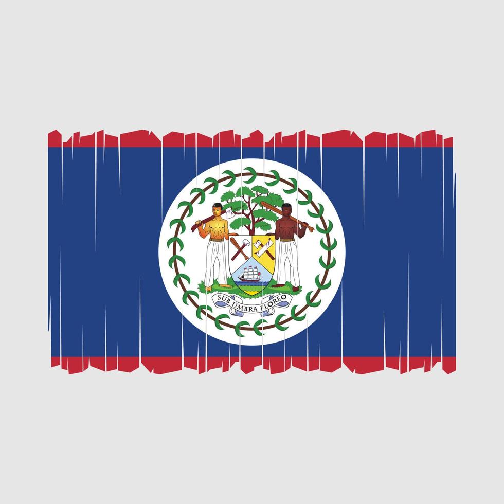 vecteur de drapeau de belize