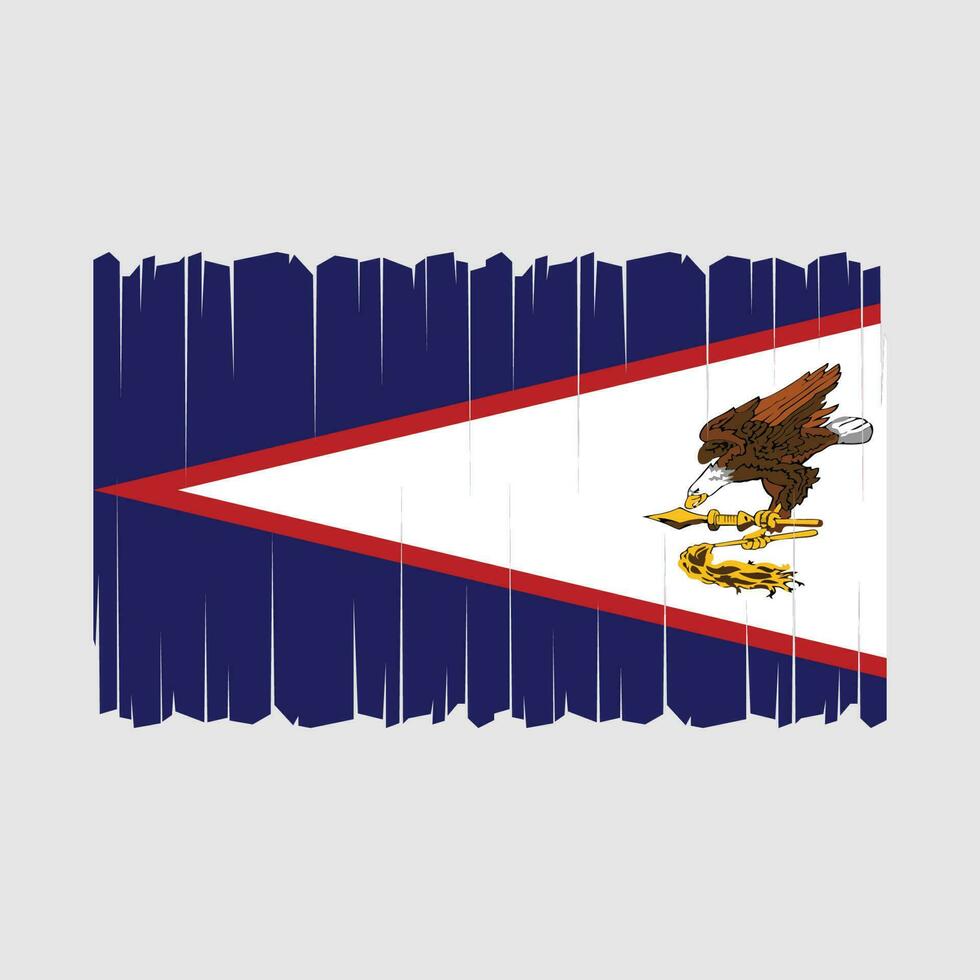 vecteur de drapeau des samoas américaines