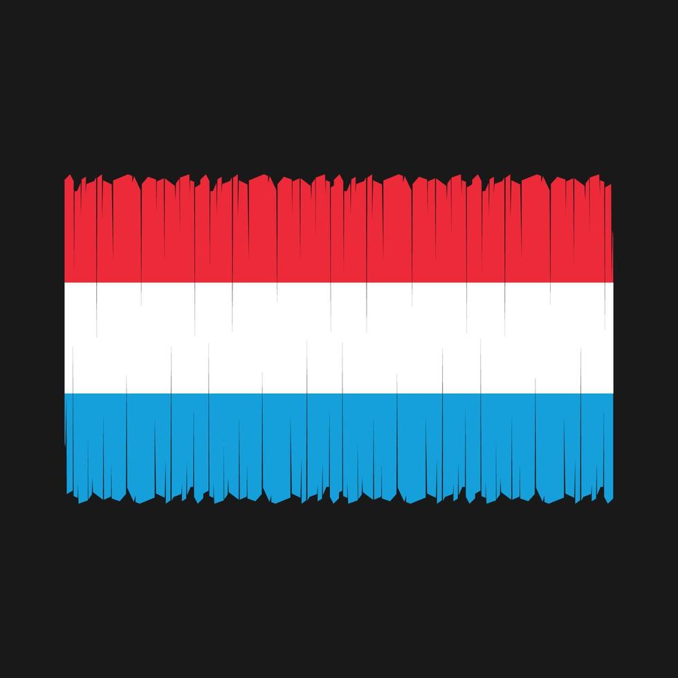 vecteur de drapeau luxembourgeois