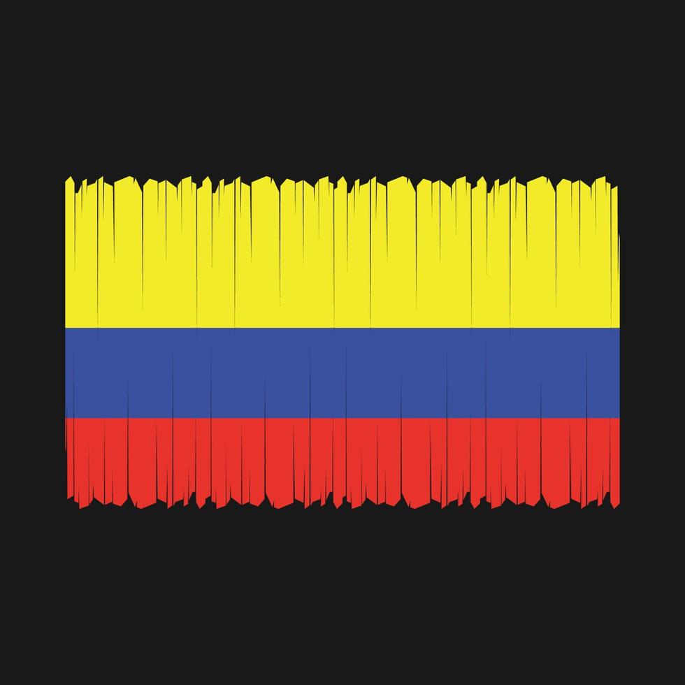 vecteur de drapeau colombie