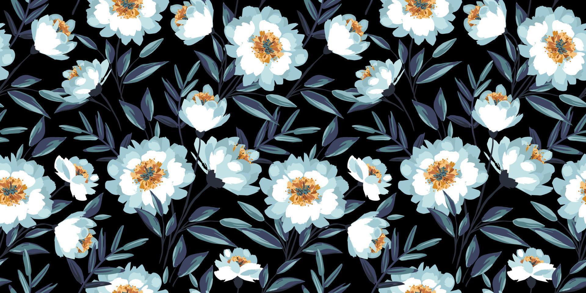 motif floral sans soudure. conception de vecteur pour le papier, la couverture, le tissu, la décoration intérieure et toute autre utilisation